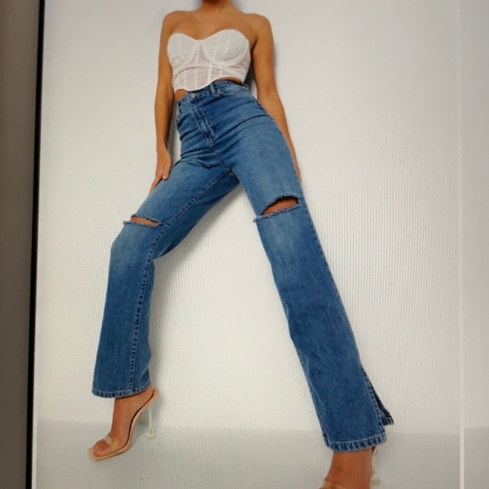 Boohoo ripped sexy fit jeans